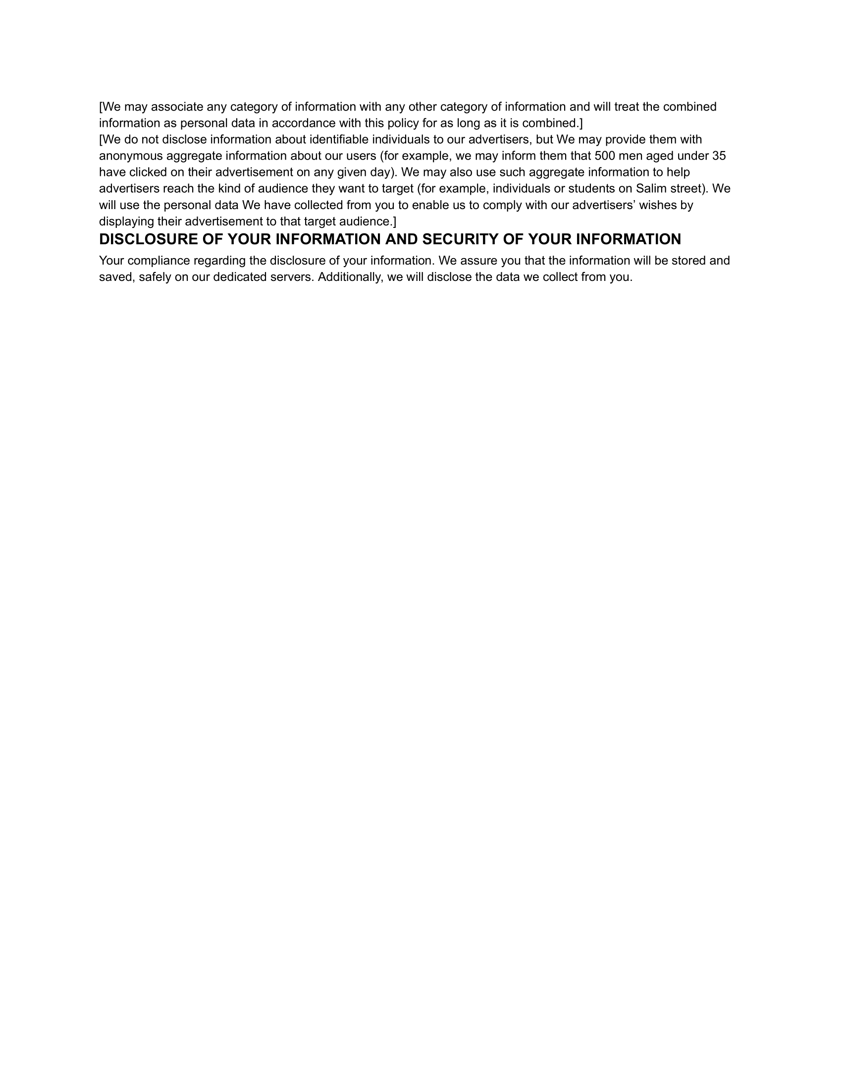 Bazary Online terms and conditions in English, page 3